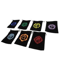 VELVET BAG 3 X 4" 7 C SYMBOL (7 COLOR)