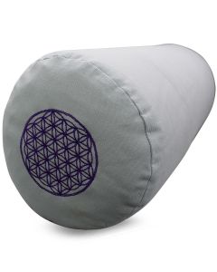 Yoga Bolster Katoenen Canvas - Flower of Life Cool Grijs