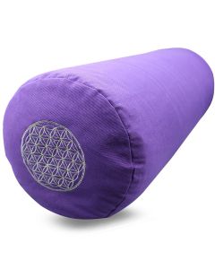Yoga Bolster Katoenen Canvas - Flower of Life Paars