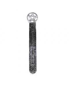Wierookhouder met gegraveerde pentagram Antieke finish