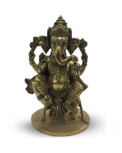 Ganesh Zittend Op Rat 27Cm
