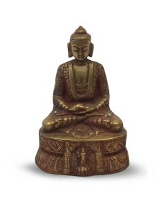 Boeddha Rood Poeder Afwerking 18Cm