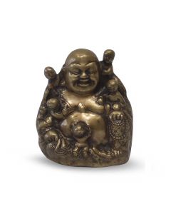 Blije Boeddha Met Spelende Kinderen