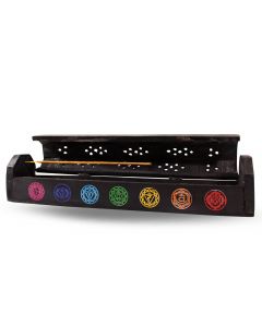 Zwarte Doos Wierookhouder 7 Chakra 30 cm