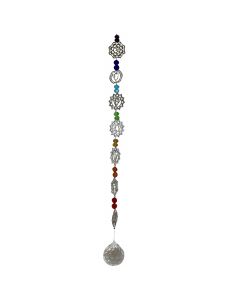 HANGING 7 CHAKRAS WITH CRYSTAL SPHERE