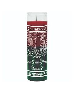 Chuparrosa Red and Green Wax Screened Candle