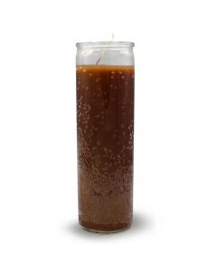 Brown Clear Glass Candle