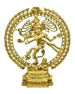 Shiva Natraj Dansend Met Draak Op De Top 50Cm
