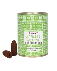 Goloka Nature's Jasmine Back Flow Cones pack (12 cans)