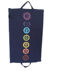 Spike Mat 7 Chakra Print (68 X 42 Cm) In Navy Blauw