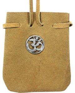 Suede Zakje Afgerond Met Riem Natuurlijke - Om 3.25 "X 2.7