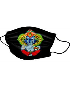 Yogi Mondkapje Ganesh Modak White