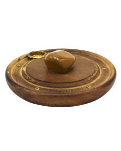 Tijgeroog Mango hout wierook houder