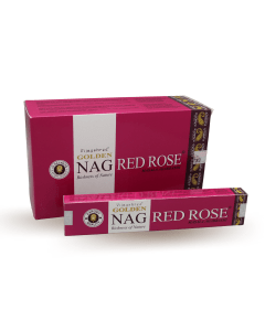 Golden Nag Red Rose Incense 15 grams