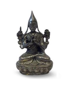 Boeddha Kap Zilver 16Cm
