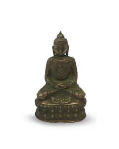 Boeddha Groen Poederafwerking 14Cm