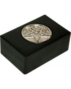 Tarotdoos Chrome Inlegsel Pentakel 15.5Cmx10Cm