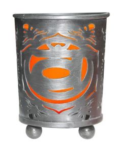 Chakra Votief Houder Oranje Glas Insert - Sacraal