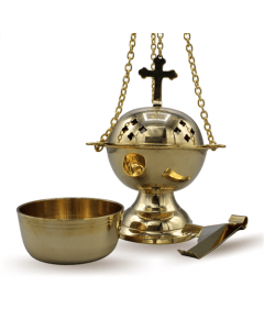 Brass Hanging incenseholder 6" set of 3pcs.