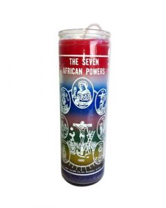 Gelabeld Kaars 7 Afrikaanse Machten (7 Kleuren)