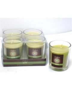 Green Tree Chakra Kaars Hartchakra - Liefde (4 Stuks)