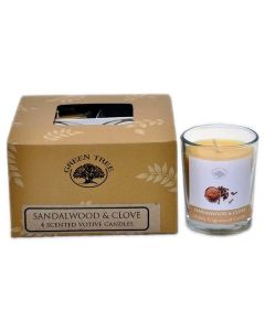 Geurkaars votives Sandalwood & Clove 55gr.