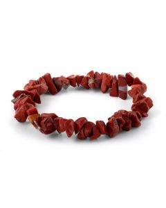 Armband Geslepen Stenen Rode Jaspis