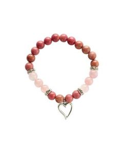 Armband Rozenkwarts Met Rodonite