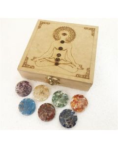 Orgone Chakra Disc Set Met Buddha Opbergdoos