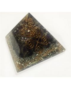Orgoniet Pyramide  Amethist met Aluminium