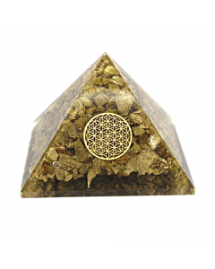 Orgoniet Piramide Groot -epidot Bloem des Levens