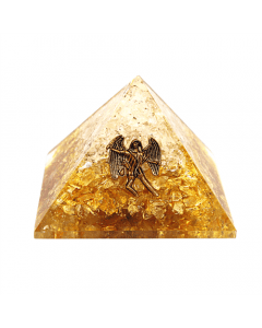 Orgoniet Piramide Kristal en Citrien Aartsengel Uriel
