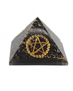 Orgoniet Piramide- Zwarte Toermalijn, Pentakel