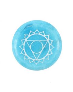 Throat Chakra Meditatie Steen (3 stuks)