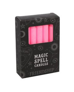 Magic Spell Kaarsen 'Friendship' (Roze - 12 stuks)
