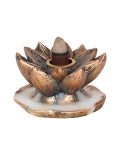 Bronze Lotus Backflow Wierookhouder