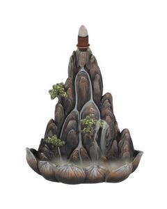 Bronzen Berg Backflow Wierookbrander