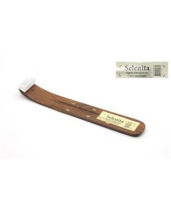Houten wierookhouder met Seleniet 