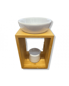 Modern design Aromaburner wood  (8x10x17cm)