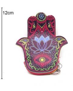 Portemonnee Lotus Hand van Fatima 12x12cm