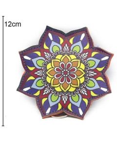 Portemonnee bloem 12x12cm
