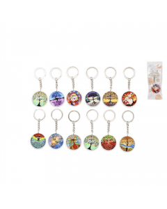 Tree of Life Assorted Key chains 3.5cm (12 units)