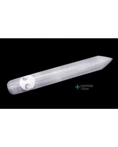 Massage Wand Selenite with Tree of Life symbol