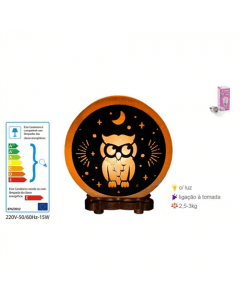 Himalayan Salt Lamp Owl 3.5-4kg