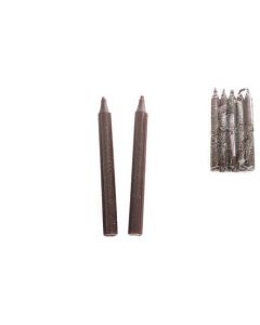 Ritueel Kaars Bruin 15cm (per 5)