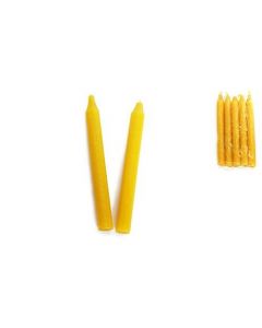 Ritueel Kaars Geel 15cm (per 5)