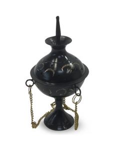 Zwarte Hangende Wierookbrander (12.5cm)