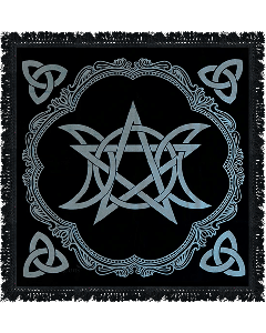 Altaardoek Triple Moon Pentagram 60X60 cm