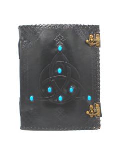 Leather Gemstone Journal Pentagram 25x33 cm