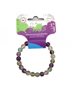 Fluorite Bead Bracelet 8 mm